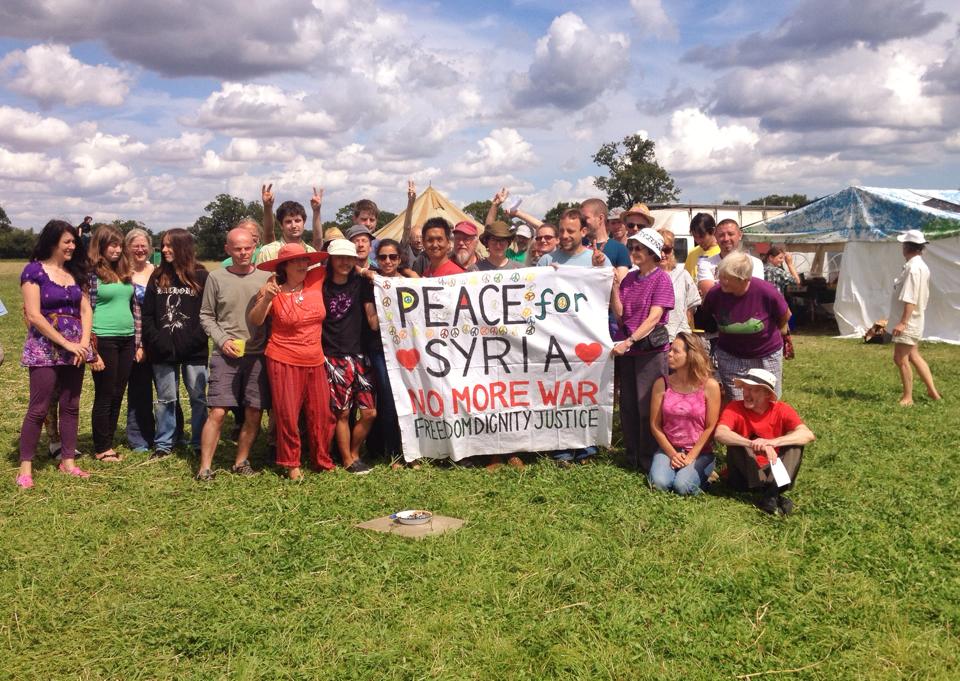 Group photo @ the close of Peace News Summer Camp 2014. Photo: Kim Shankar